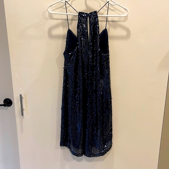 Express sequin navy minidress, size S. - Picture 4 of 4